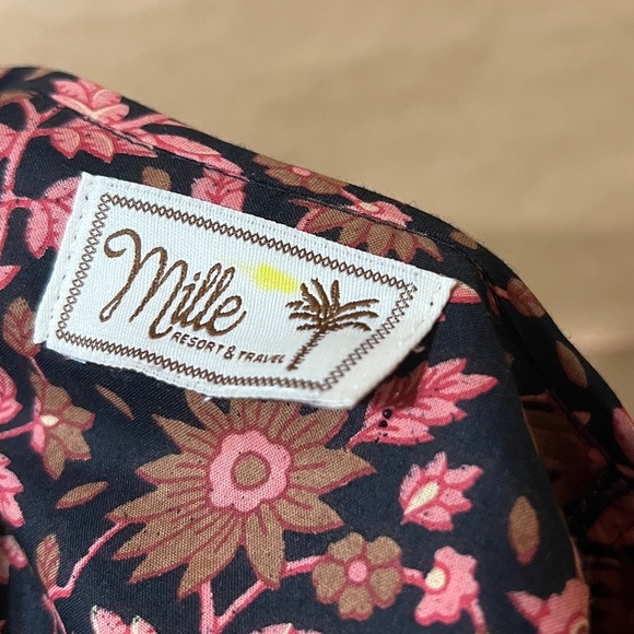 Tuckernuck | Mille Resort Daisy Dress Fiore Popover Tie Neck Mini Dress Size S - Picture 4 of 12